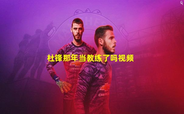 杜锋那年当教练了吗视频